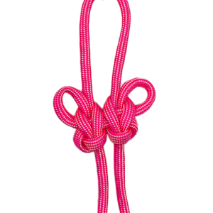 neon pink butterfly knot